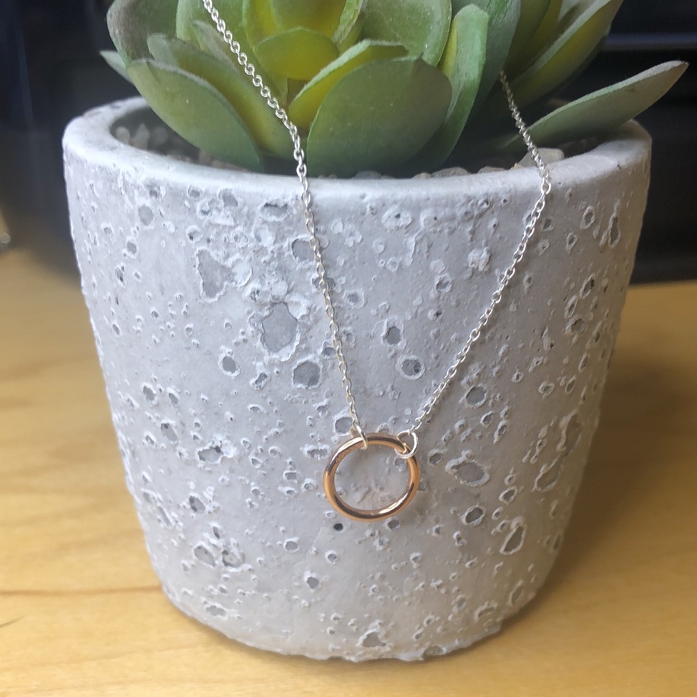 Karma circle necklace